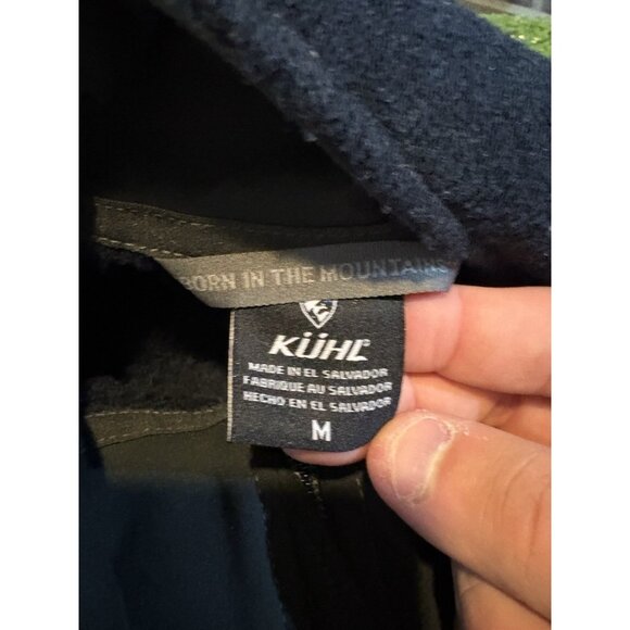 kuhl 1/4 zip mens medium blue interceptr breathable lighweight pockets hiking 29 - Picture 2 of 11